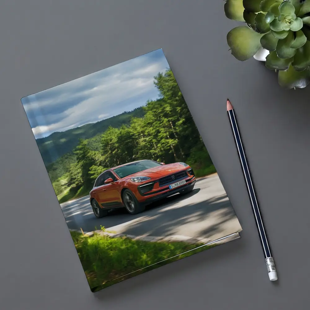 Porsche Macan S Orange Forest Road Drive – Notebooks