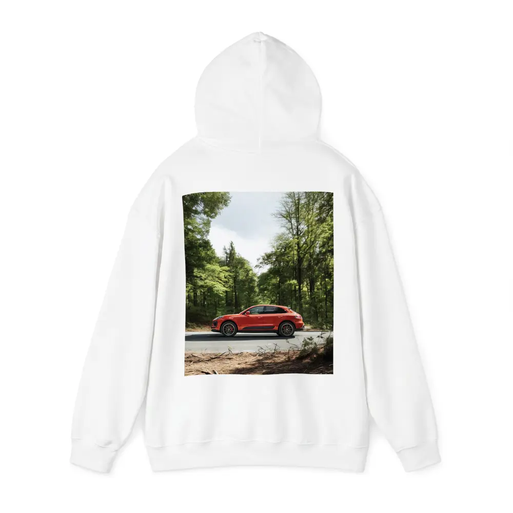 Porsche Macan S Red Forest Road – Hoodies