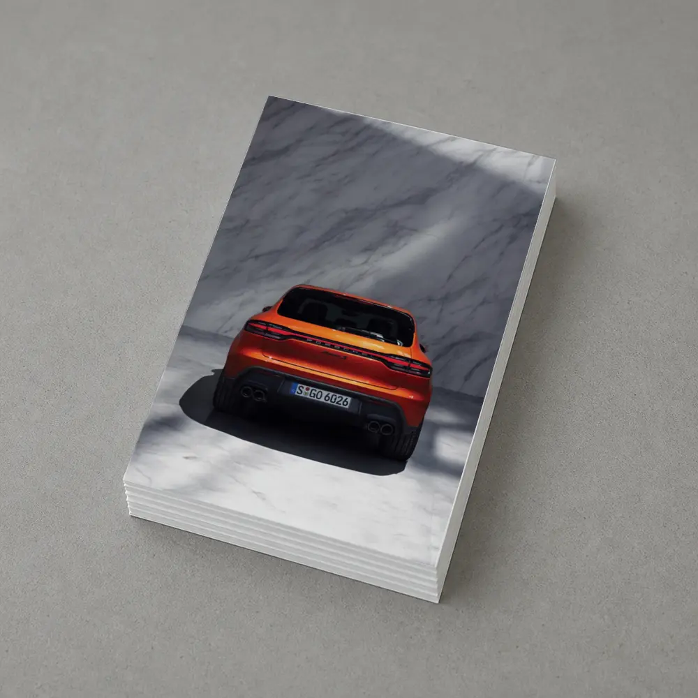 Porsche Macan S Rear Marble Wall – Postcards