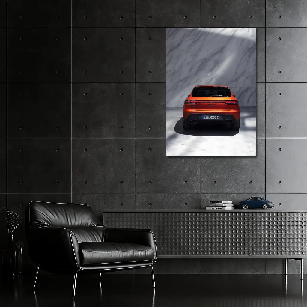 Porsche Macan S Rear Marble Wall – Wall Art
