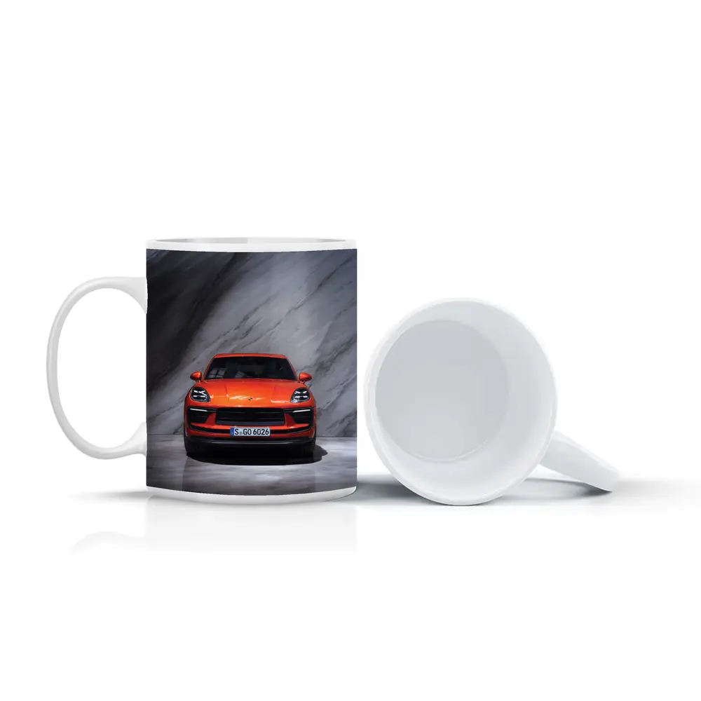Porsche Macan S Orange Marble Studio – Mugs