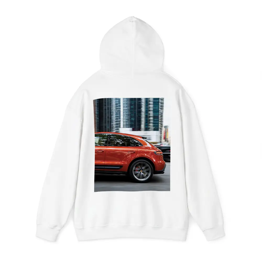 Porsche Macan S Orange City Skyscrapers – Hoodies