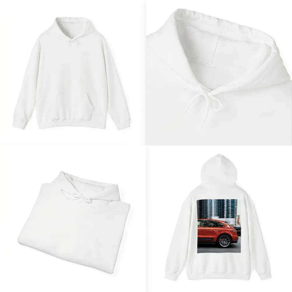 Porsche Macan S Orange City Skyscrapers – Hoodies