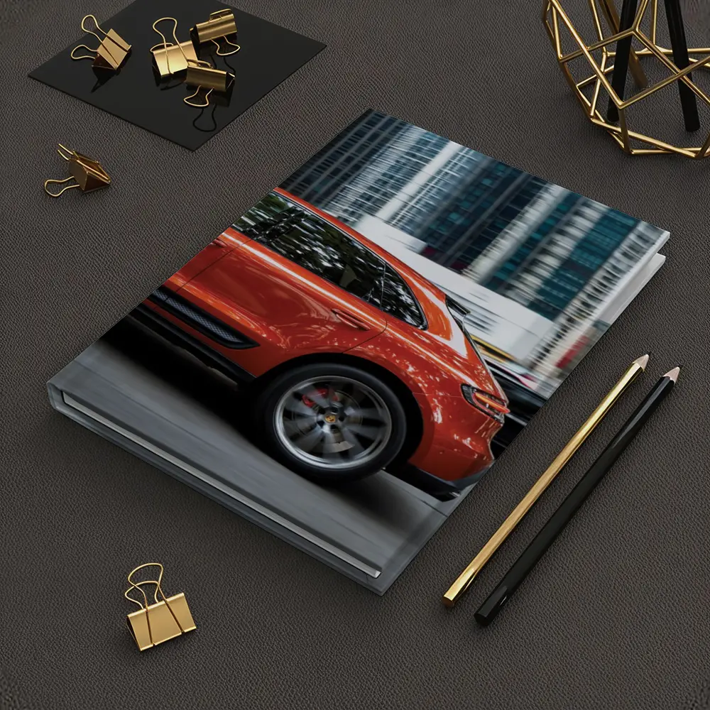Porsche Macan S Orange City Skyscrapers – Notebooks