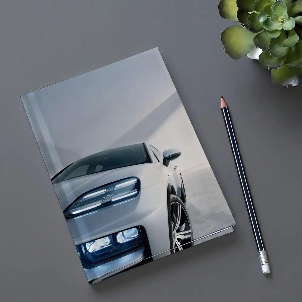 Porsche Macan White Minimal Studio Setting – Notebooks