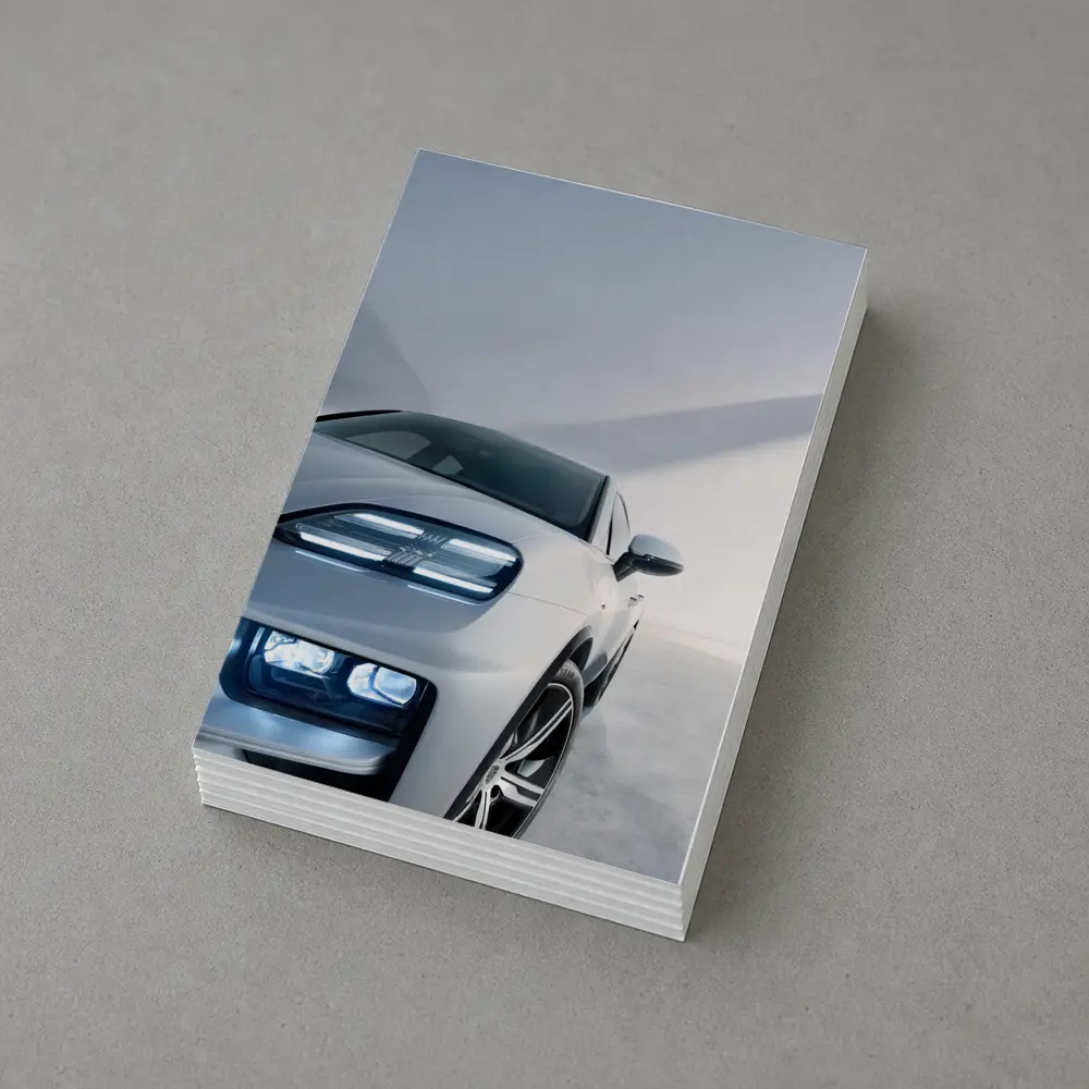 Porsche Macan White Minimal Studio Setting – Postcards
