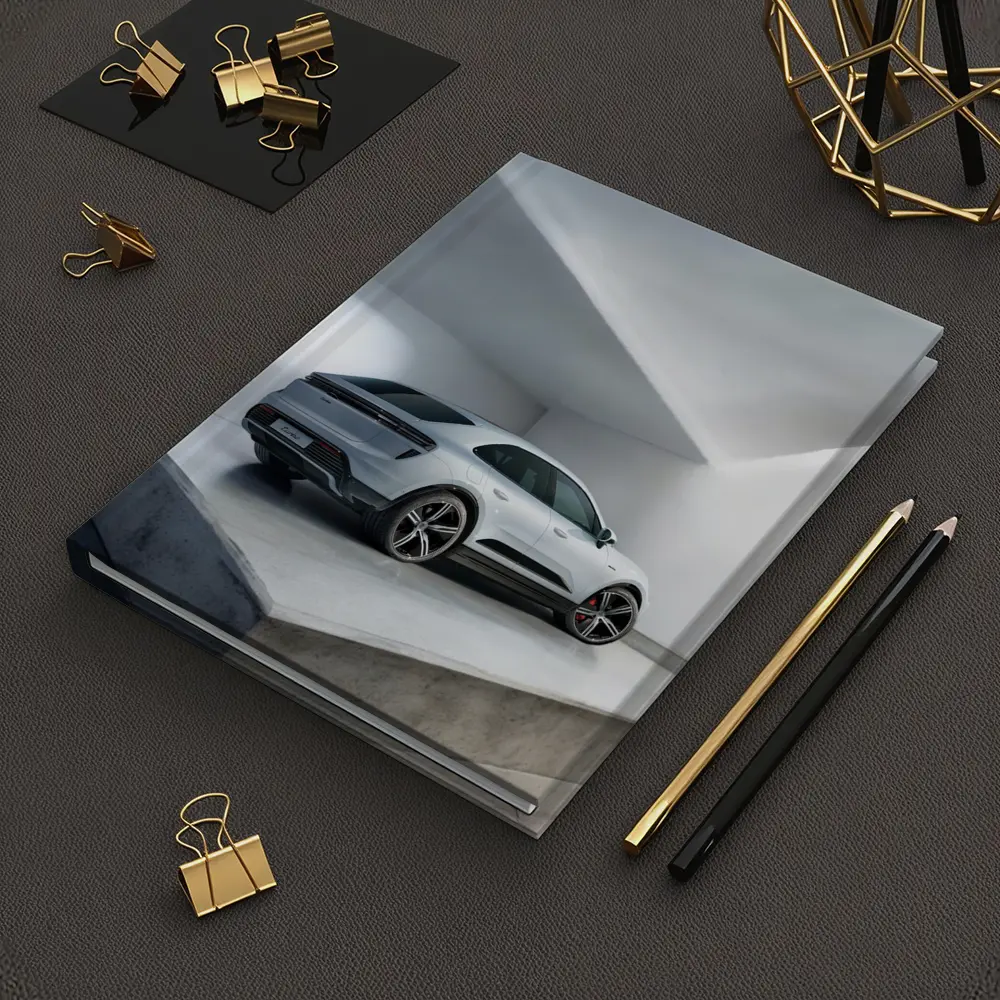 Porsche Macan Turbo White Studio Garage – Notebooks