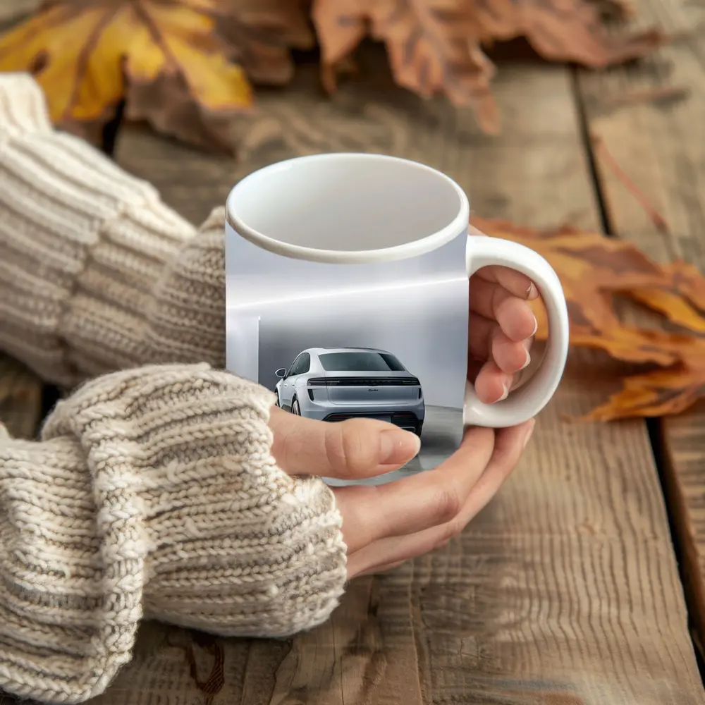 Porsche Macan Turbo Studio White Background – Mugs