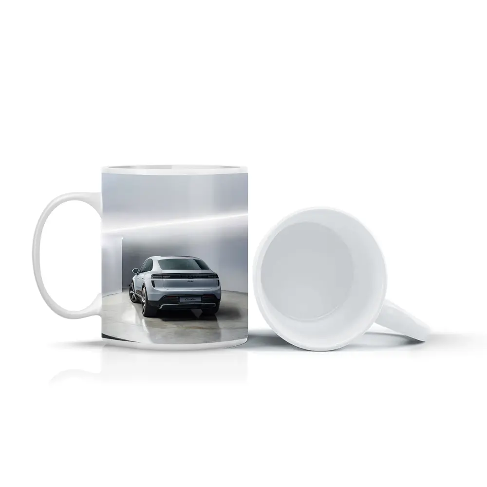 Porsche Macan Turbo Studio White Background – Mugs