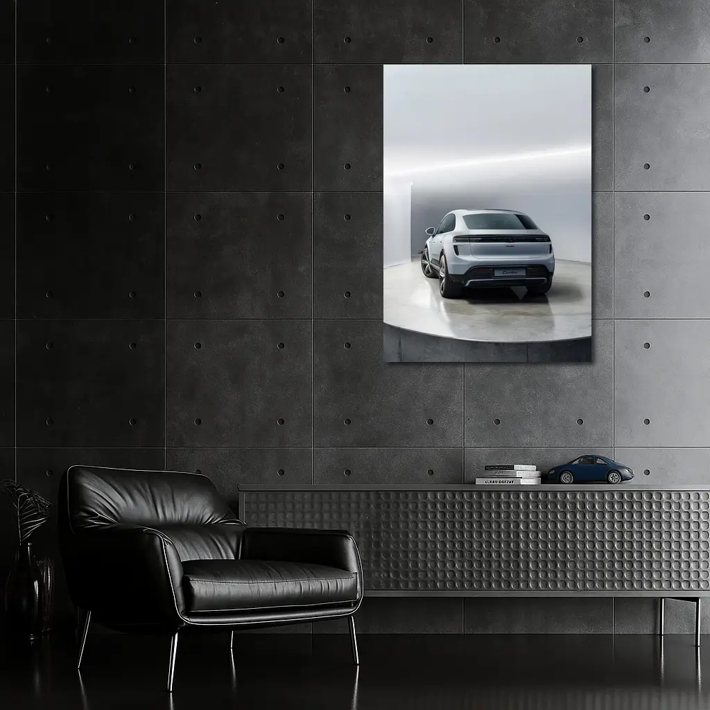 Porsche Macan Turbo Studio White Background – Wall Art