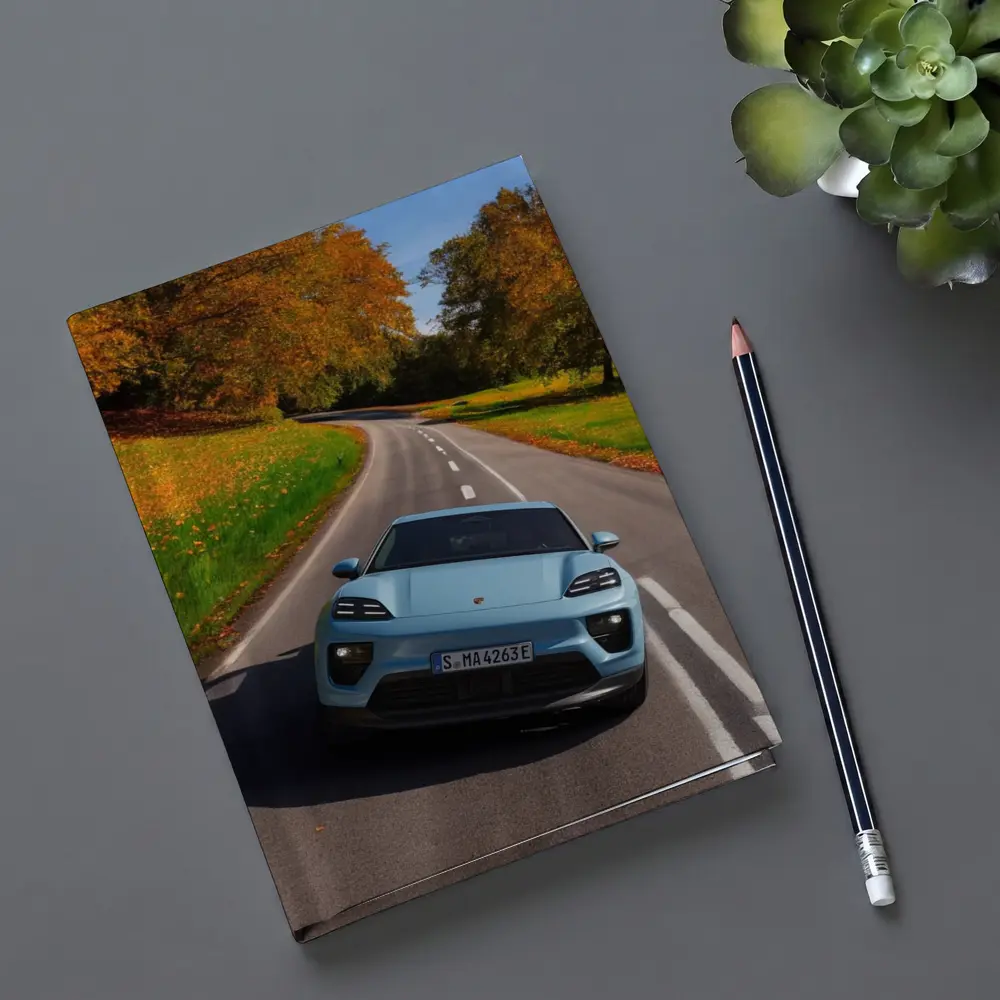 Porsche Macan Electric Blue Autumn Road Drive – Notebooks
