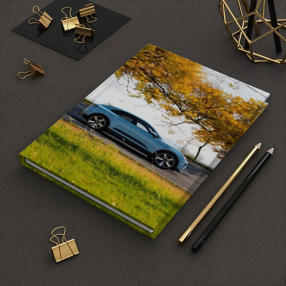 Porsche Macan Blue Side Profile Autumn Trees – Notebooks