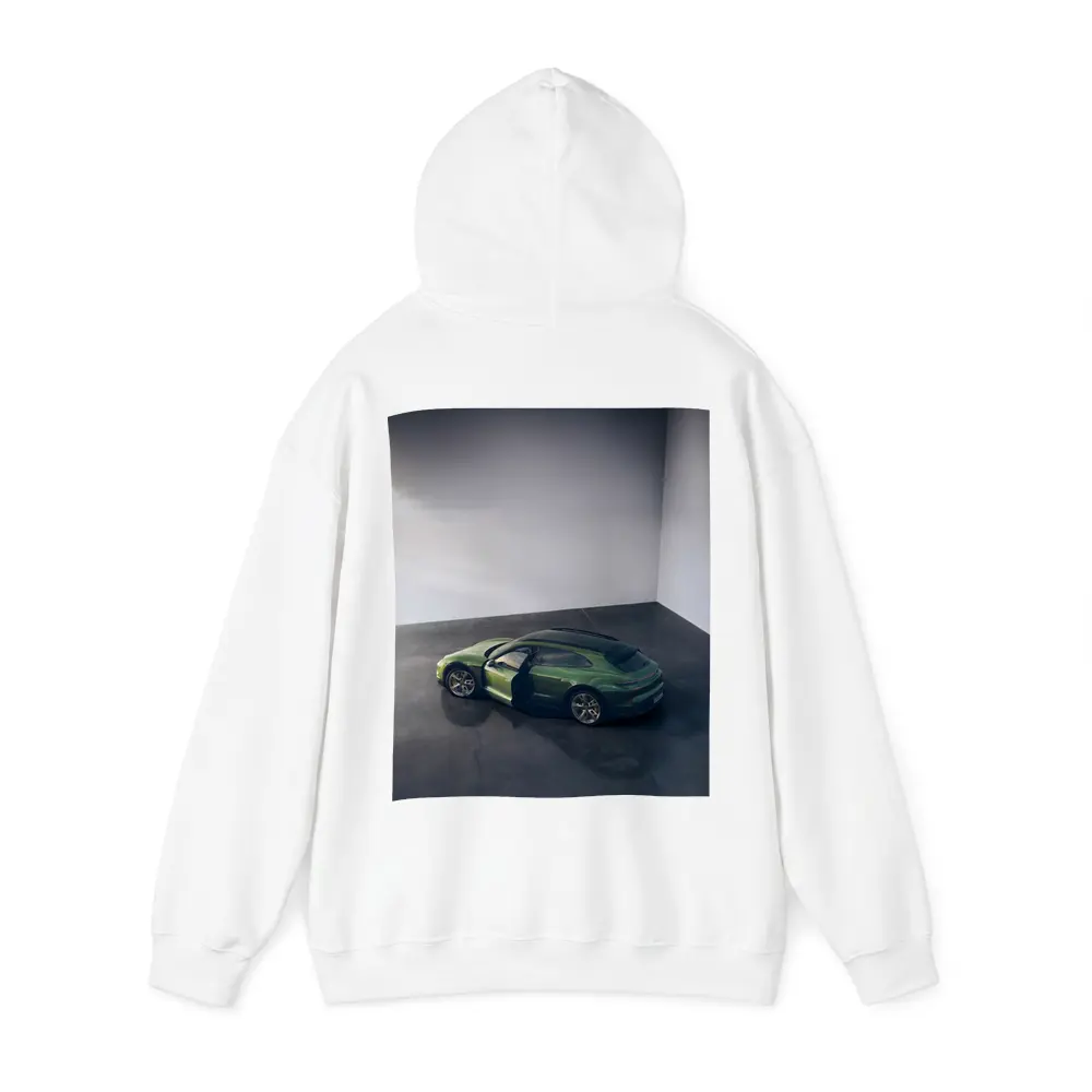 Porsche Macan Green Studio Overhead View – Hoodies