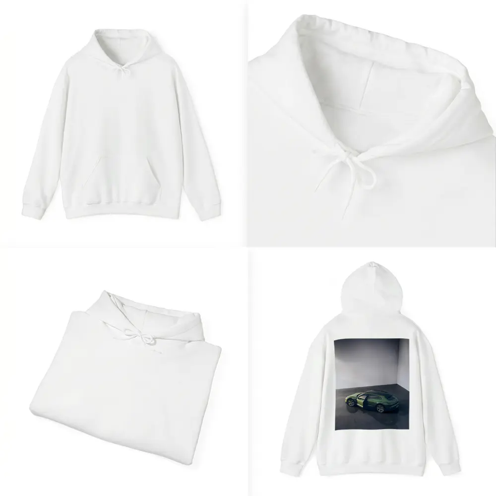 Porsche Macan Green Studio Overhead View – Hoodies