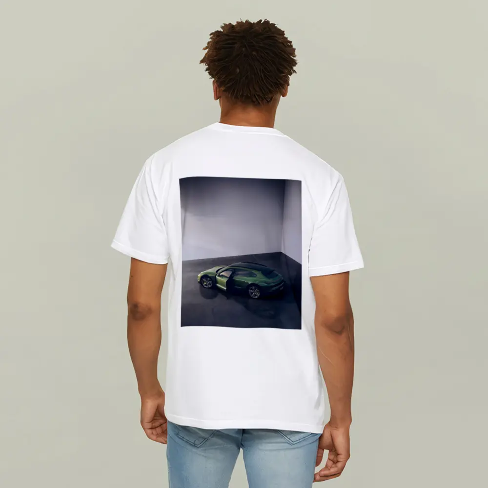Porsche Macan Green Studio Overhead View – T-Shirts