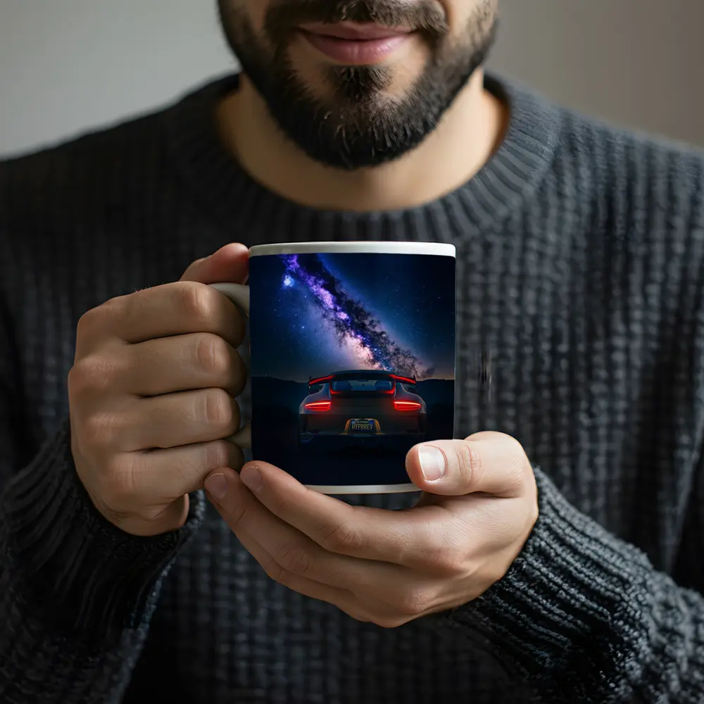 Porsche 911 GT3 Milky Way Night Sky – Mugs