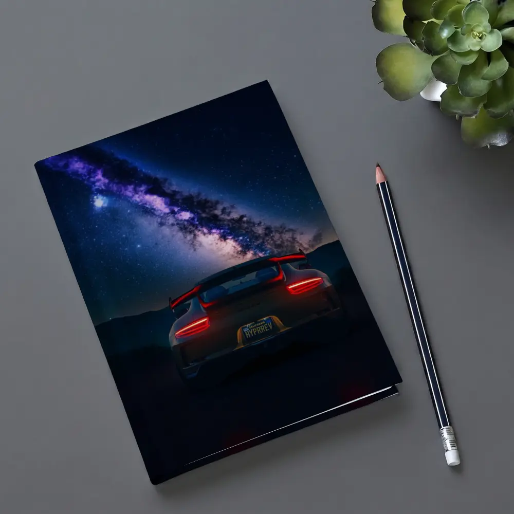 Porsche 911 GT3 Milky Way Night Sky – Notebooks