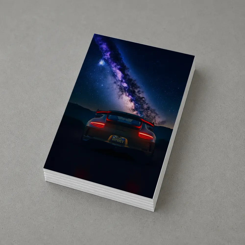 Porsche 911 GT3 Milky Way Night Sky – Postcards