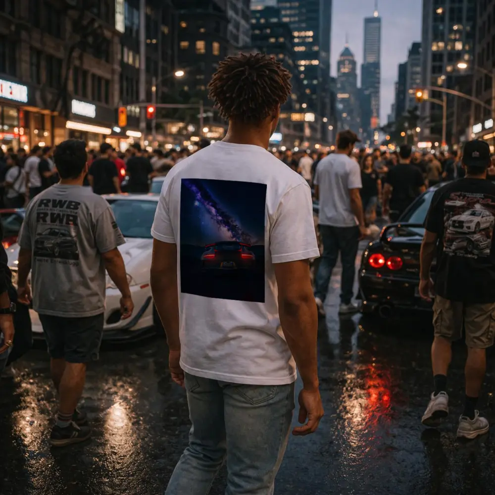 Porsche 911 GT3 Milky Way Night Sky – T-Shirts