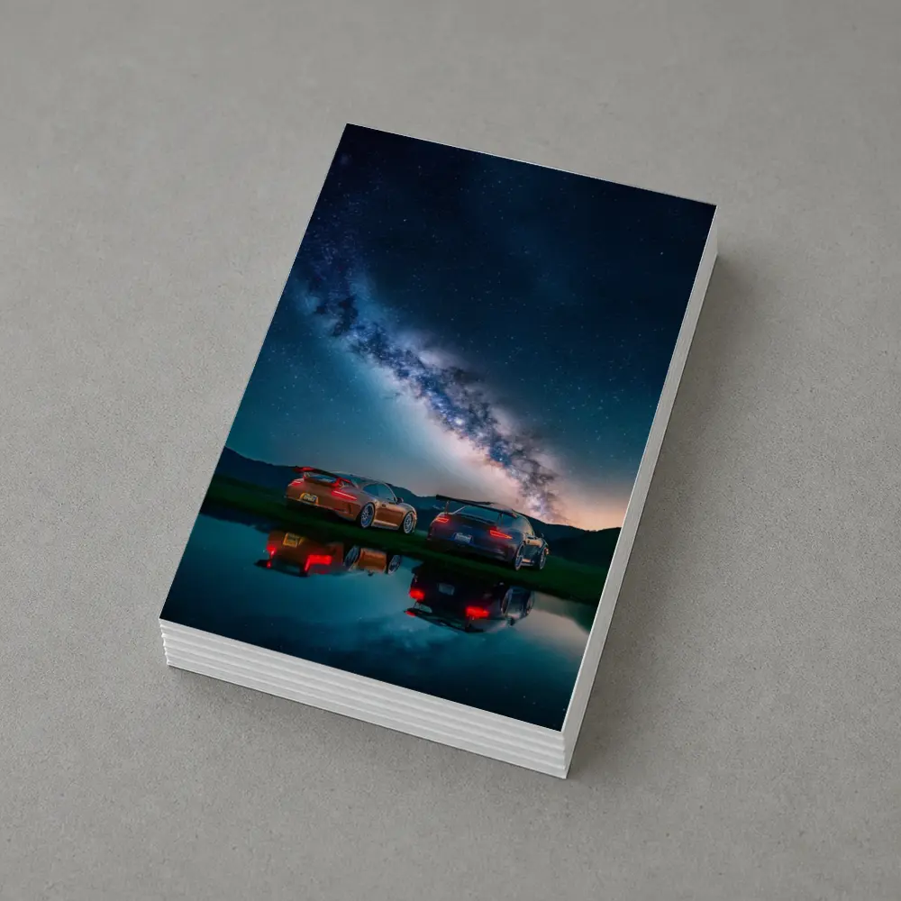 Porsche 911 GT3 Under Milky Way Night – Postcards