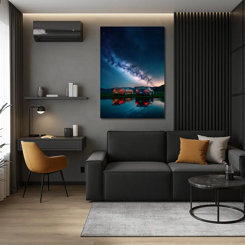 Porsche 911 GT3 Under Milky Way Night – Wall Art