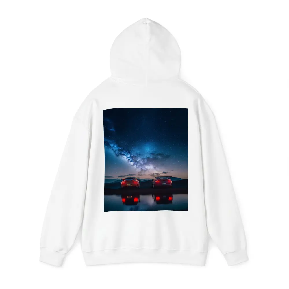 Two Red Porsche 911 Under Milky Way – Hoodies