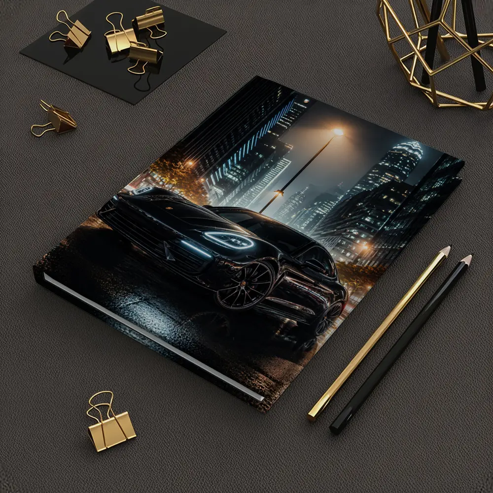 Porsche Panamera Black Night City Streets – Notebooks