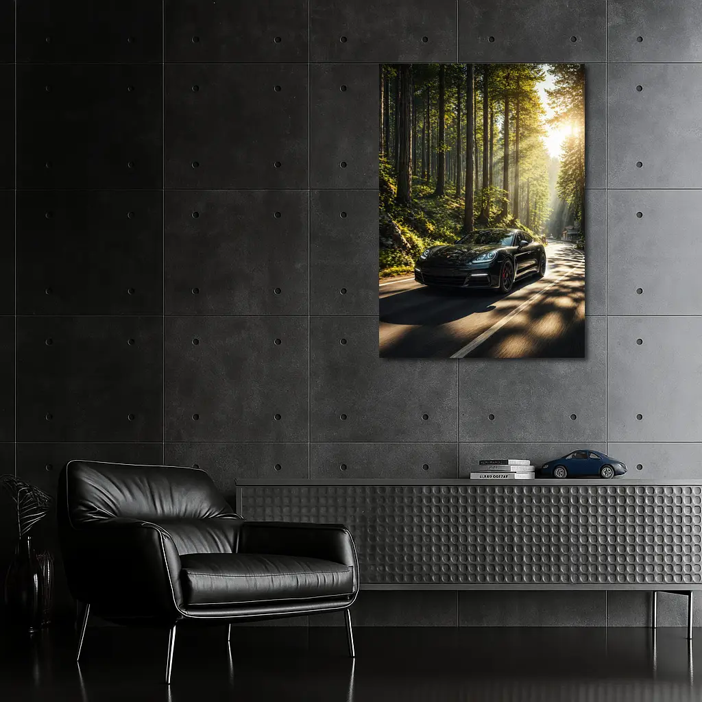 Porsche Panamera Black Forest Road Drive – Wall Art