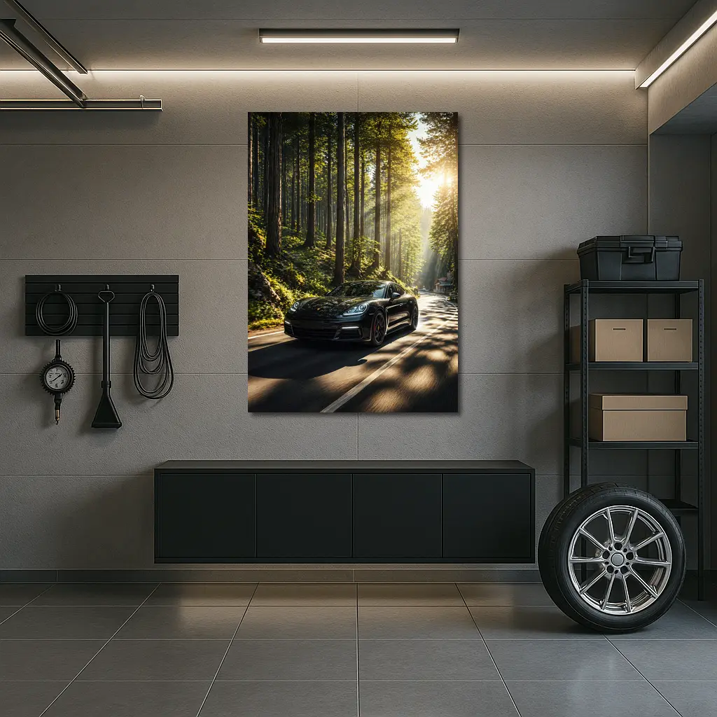 Porsche Panamera Black Forest Road Drive – Wall Art