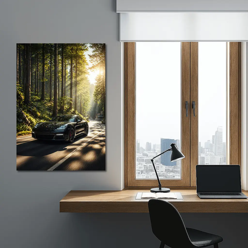 Porsche Panamera Black Forest Road Drive – Wall Art