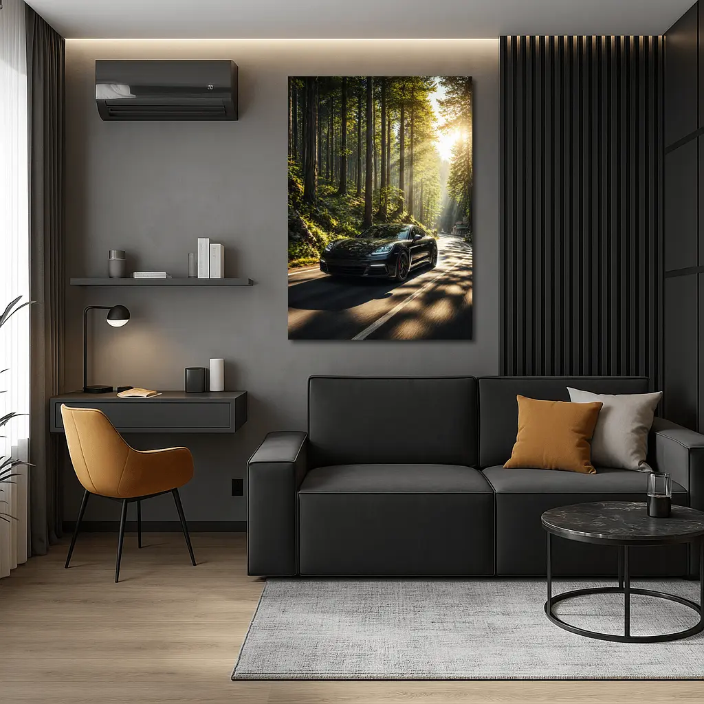 Porsche Panamera Black Forest Road Drive – Wall Art