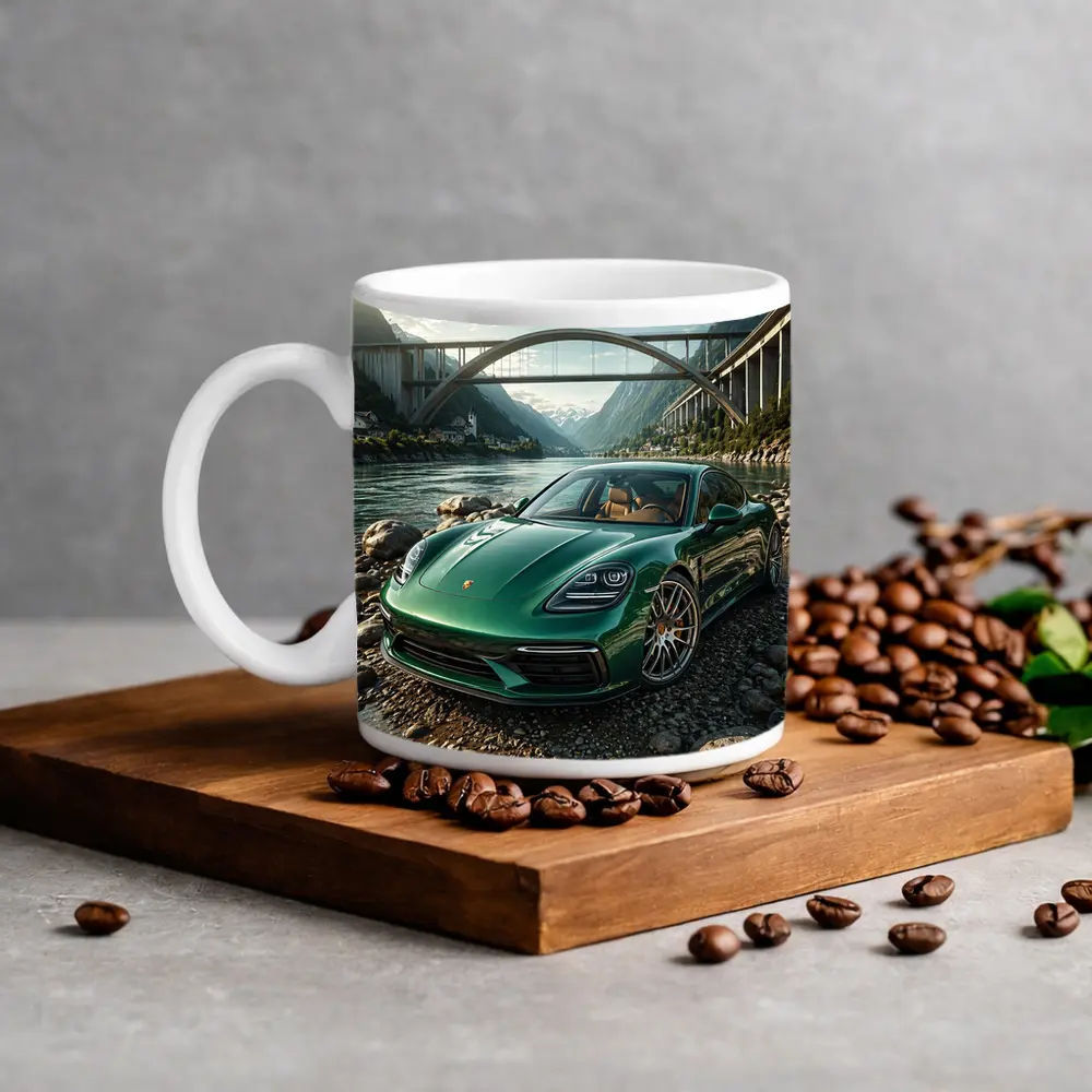 Porsche Panamera Green By Mountain River – Mugs
