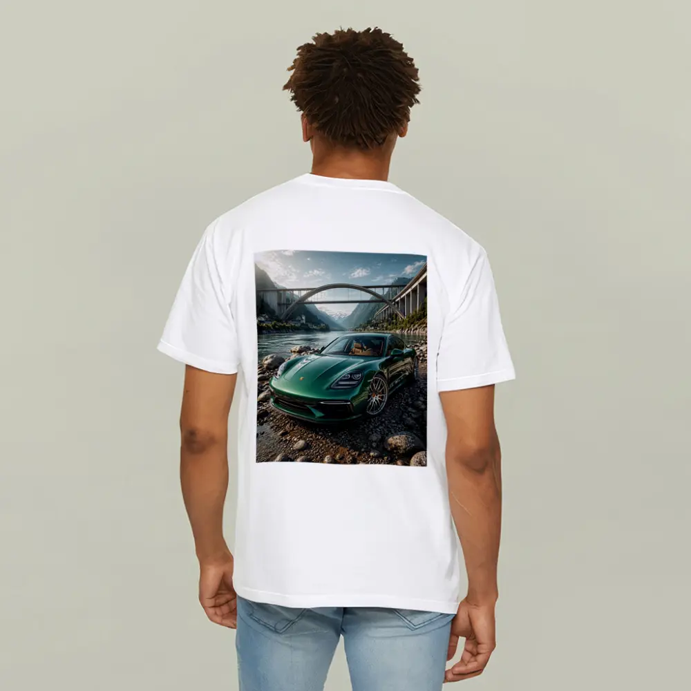 Porsche Panamera Green By Mountain River – T-Shirts