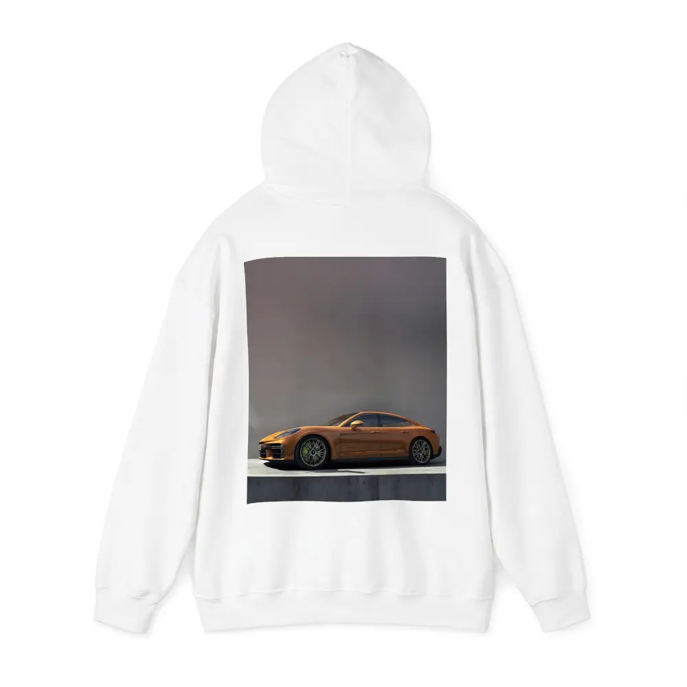 Porsche Panamera Orange Studio Clean Background – Hoodies