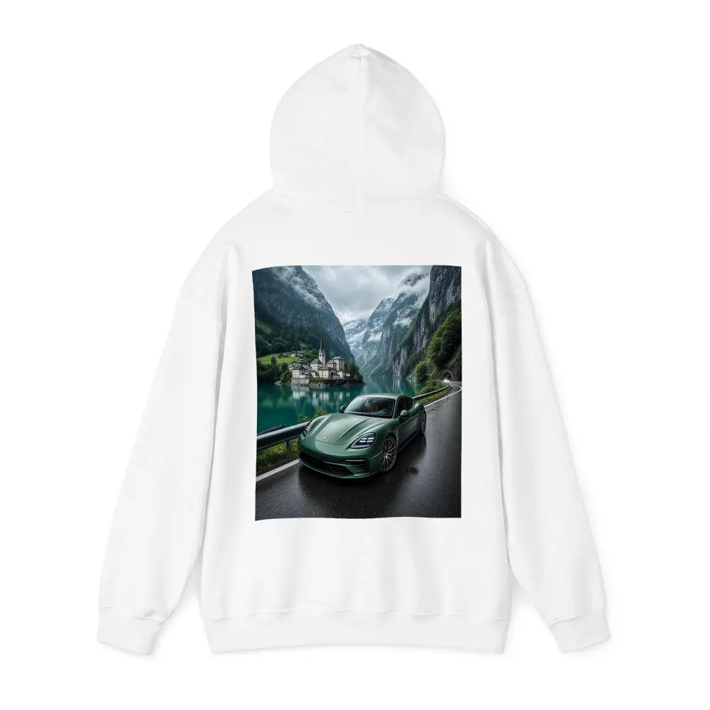 Porsche Panamera Green Mountain Lake Road – Hoodies