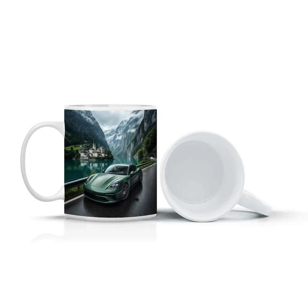 Porsche Panamera Green Mountain Lake Road – Mugs