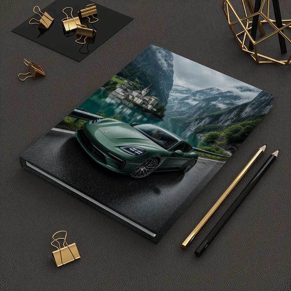 Porsche Panamera Green Mountain Lake Road – Notebooks