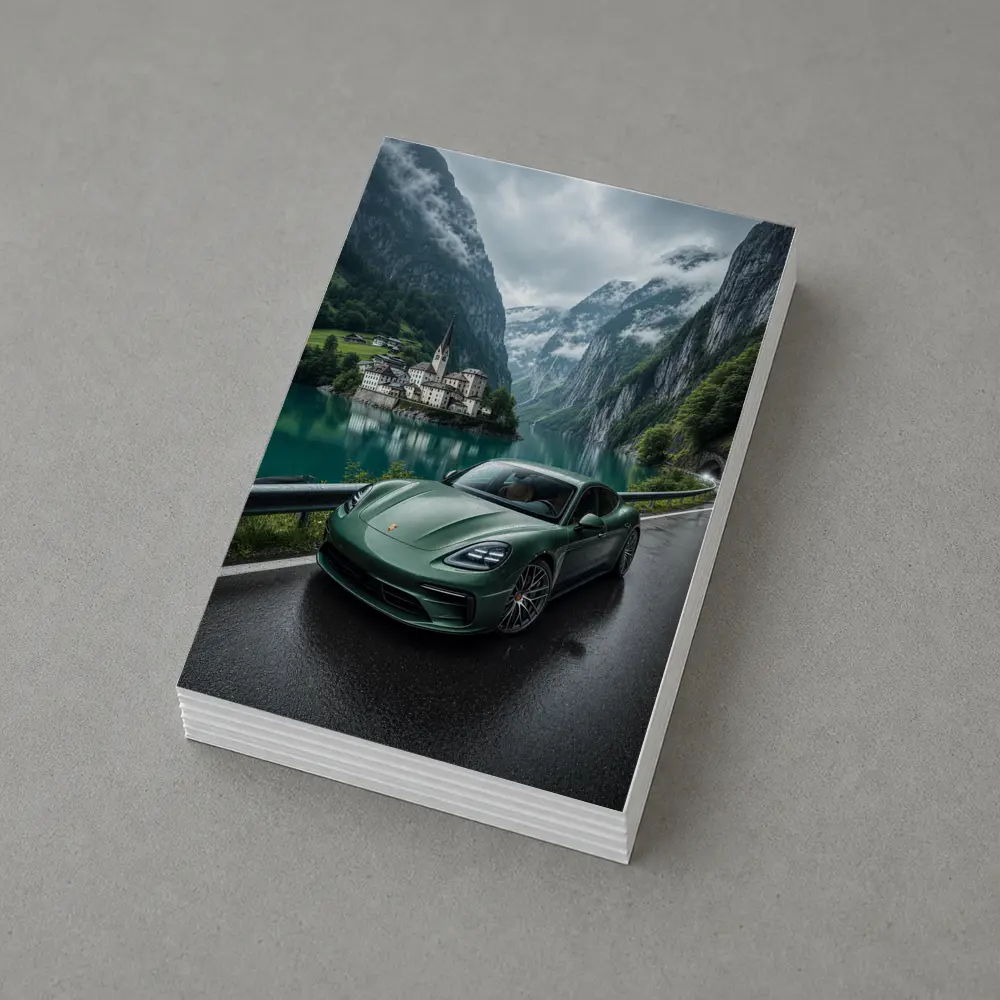 Porsche Panamera Green Mountain Lake Road – Postcards