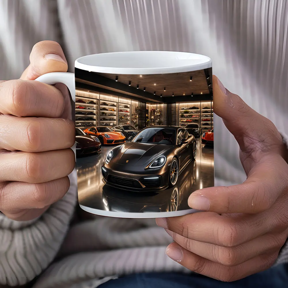 Porsche Panamera Dark Luxury Showroom Collection – Mugs