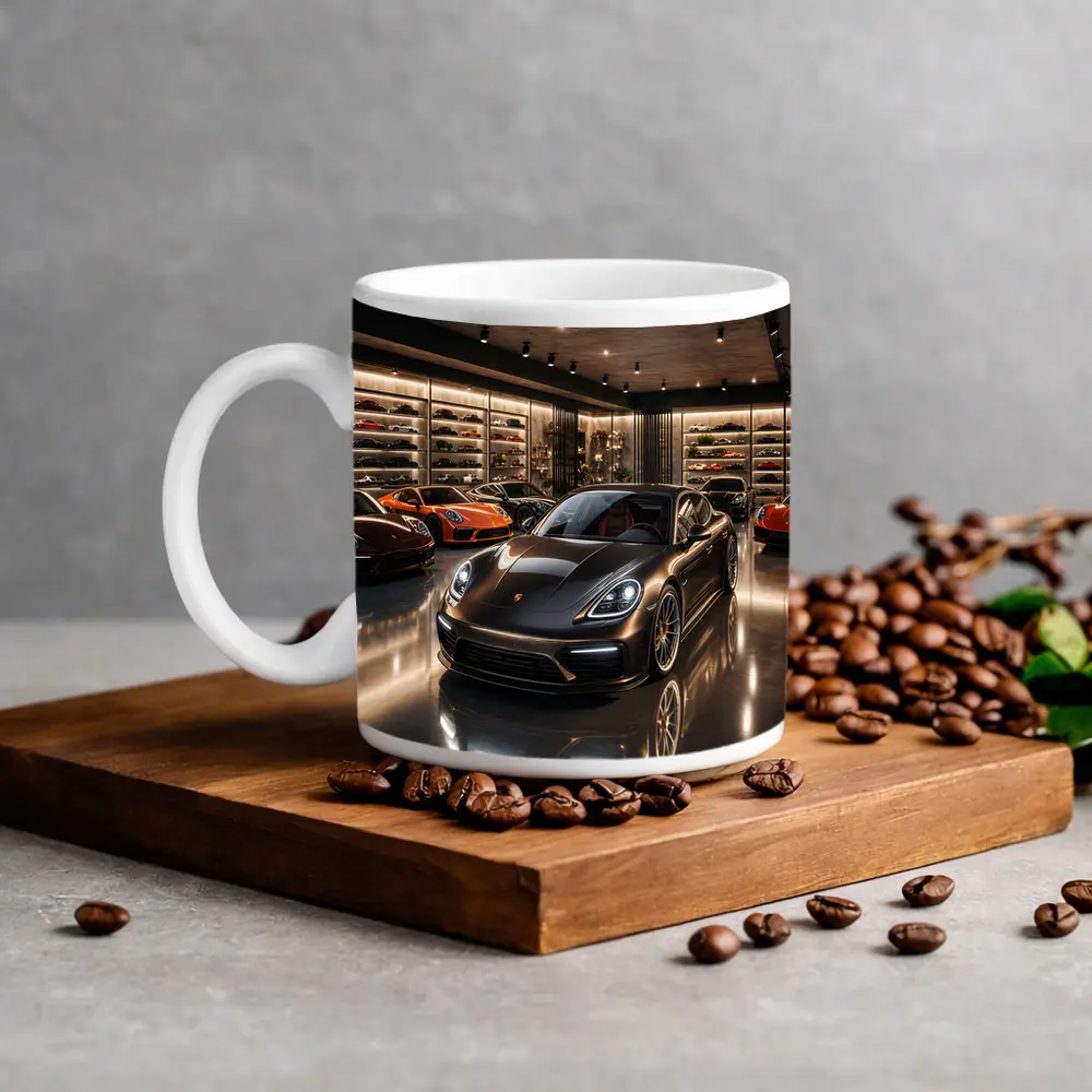 Porsche Panamera Dark Luxury Showroom Collection – Mugs