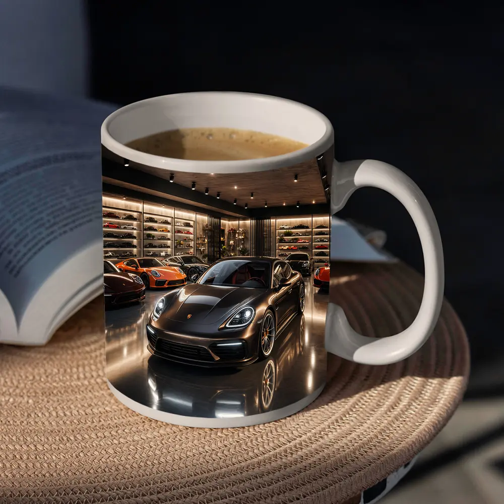 Porsche Panamera Dark Luxury Showroom Collection – Mugs