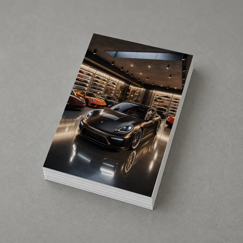 Porsche Panamera Dark Luxury Showroom Collection – Postcards