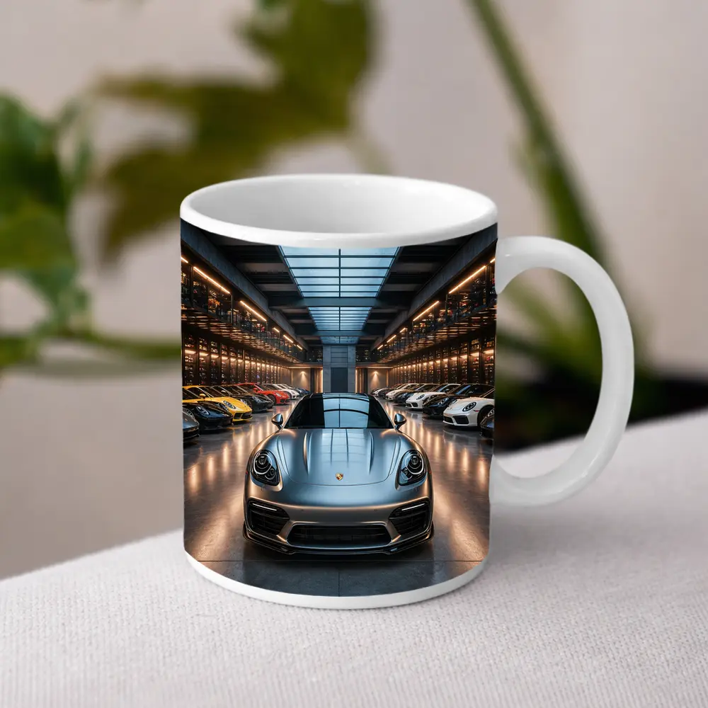 Porsche Panamera Silver Luxury Showroom Collection – Mugs