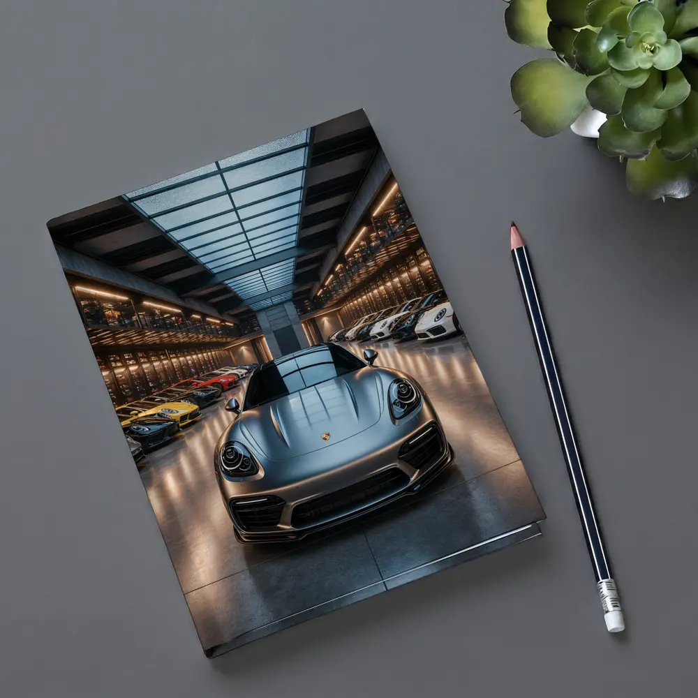 Porsche Panamera Silver Luxury Showroom Collection – Notebooks