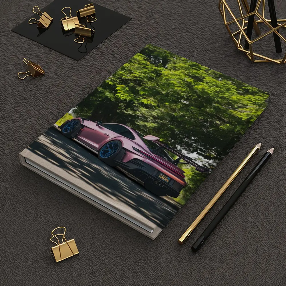 Porsche 911 GT3 RS Pink Road Trees – Notebooks