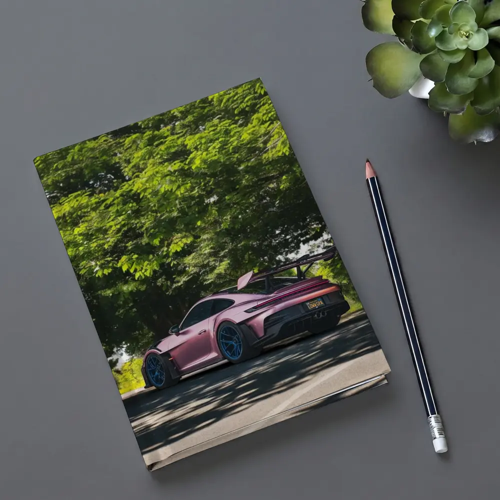Porsche 911 GT3 RS Pink Road Trees – Notebooks