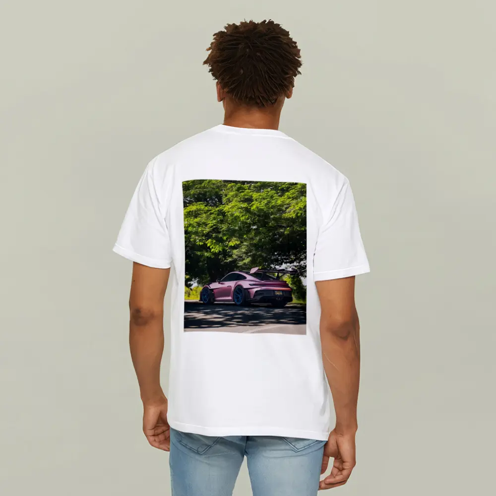 Porsche 911 GT3 RS Pink Road Trees – T-Shirts