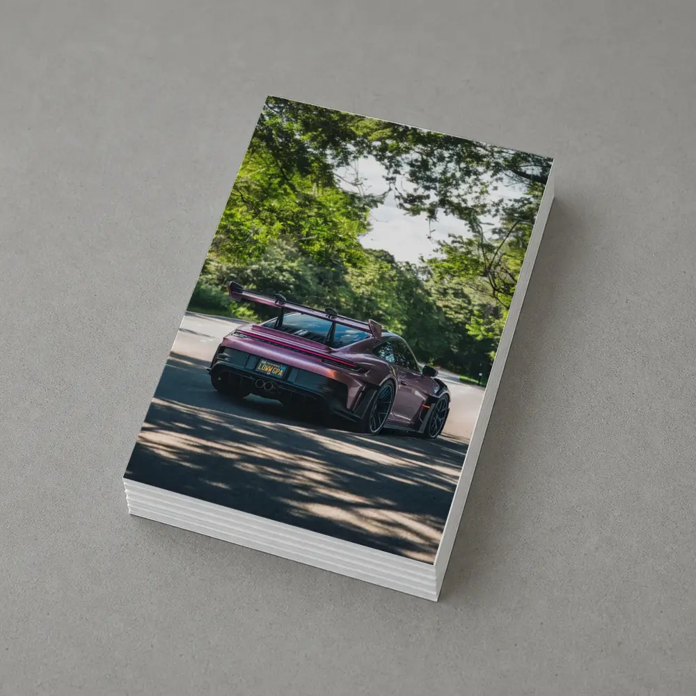 Porsche 911 GT3 RS Rose Road Trees – Postcards