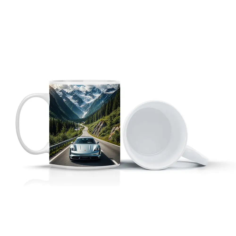 Porsche Taycan Silver Mountain Alpine Road Drive – Mugs