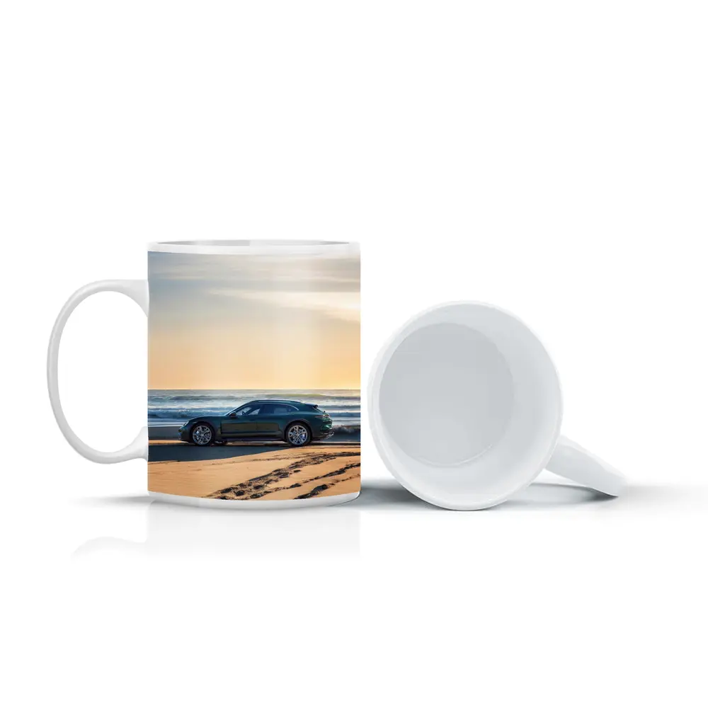 Porsche Taycan Cross Turismo Beach Sunset – Mugs